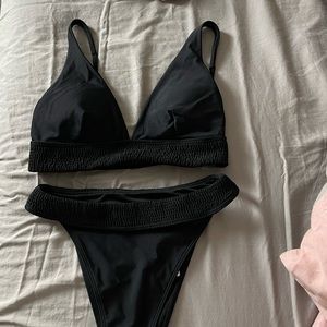 Abercrombie & Fitch smocked bikini swim set